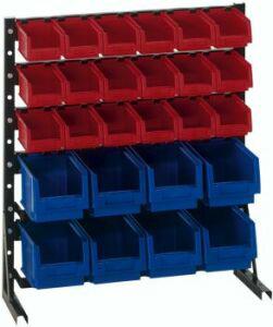 Produktbild von LA-KA-PE Norm-Regal-einseitig B700xT250xH763 mm 36 Kästen Größe 4 HP 1 4332163325635