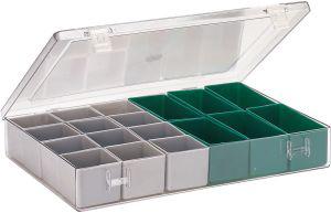 Produktbild von LA-KA-PE Sortimentkasten mit Deckel B307xT225xH50 mm mit 18 Einsätze 4330816838051 4031022027740