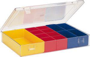 Produktbild von LA-KA-PE Sortimentkasten mit Deckel B307xT225xH50 mm mit 13 Einsätze 4330816838105 4031022027849