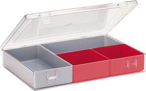 Produktbild von LA-KA-PE Sortimentkasten mit Deckel B307xT225xH50 mm mit 4 Einsätze 4330816838136 4031022027900
