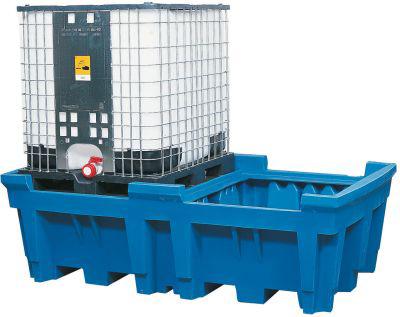 Produktbild von asecos KTC Station für 2 KTC/IBC mit PE-Gitterrost 15480 4250101106774