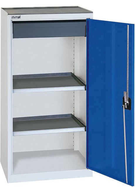 Produktbild von Stumpf Beistellschrank B500xT500xH1000 mm RAL 7035/5010 1 Schublade 2 Wannen 3001174 4031068141318