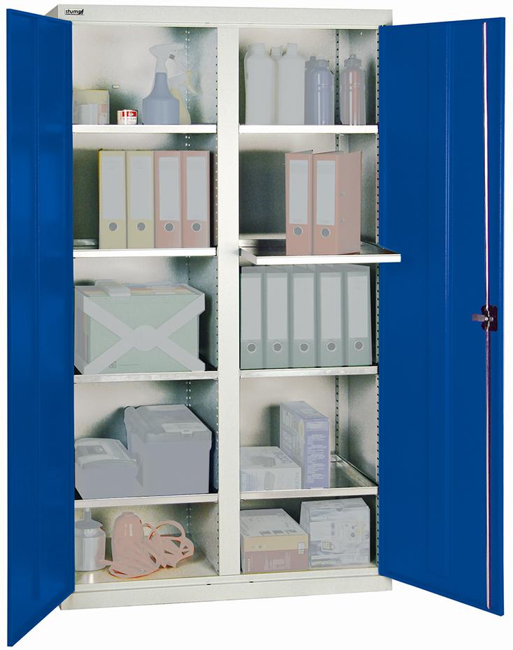 Produktbild von Stumpf Werkzeugschrank B1000xT500xH1800 mm RAL 7035/5010 8 Wannenböden 3004074 4031068147372