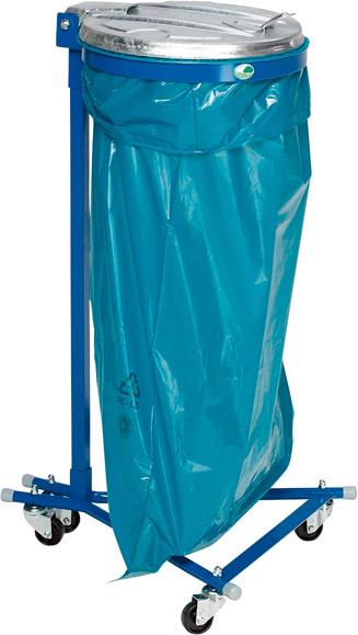Produktbild von VAR Abfallsammler 120 l blau fahrbar 4 Rollen ME-Deckel 10503 4030695105038