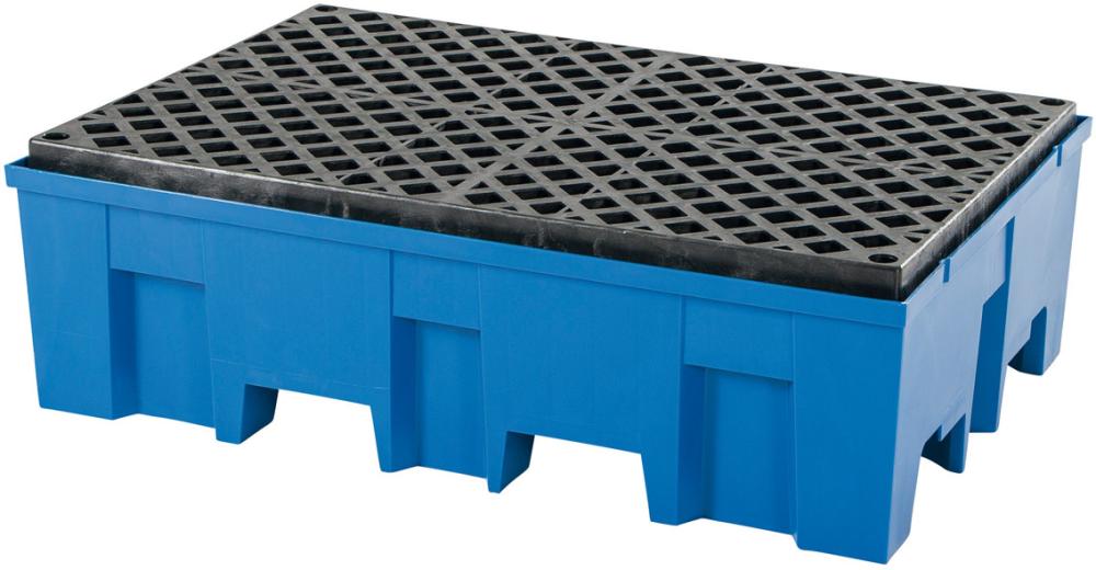 Produktbild von asecos Auffangwanne PE 2-Fass mit PE-Rost 865x1245 33055 4250101184031