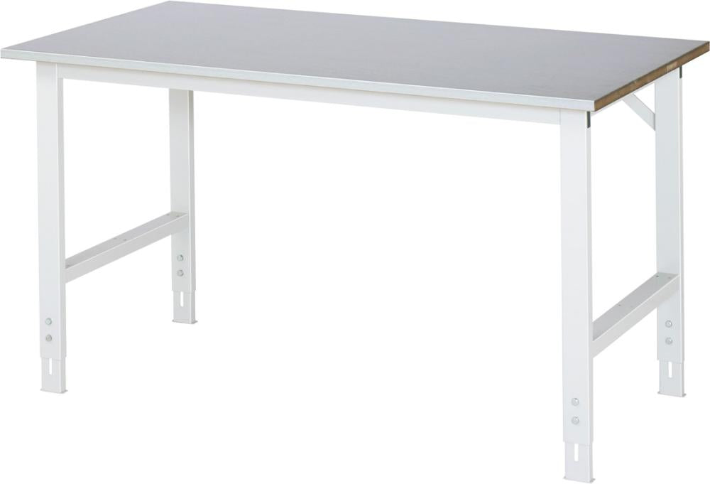 Produktbild von Rau Arbeitstisch Tom Stahlblechbelag-Platte B1500xT800xH760-1080mm 06-625S80-15.12 4040376808127
