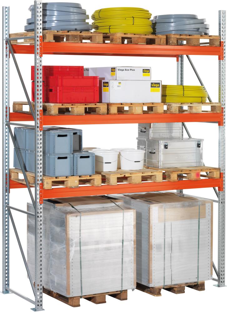 Produktbild von META Palettenregal Multipal B2700xT1100xH5500 mm Grundfeld 12 Plätze Fachlast 1420 kg 20093203 4026212248784