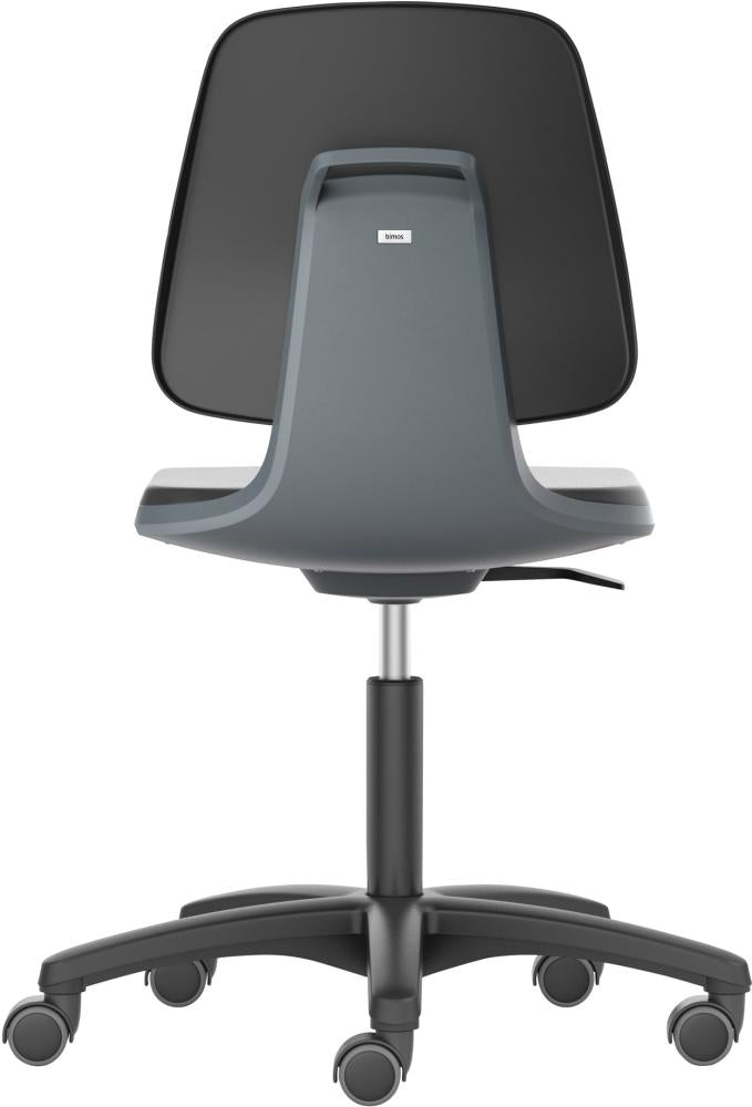 Produktbild von BIMOS Arbeitsstuhl Labsit 2 Kunstleder anthrazit Sitzhöhe 450-650 mm mit Rollen 4367078293 4016849591988