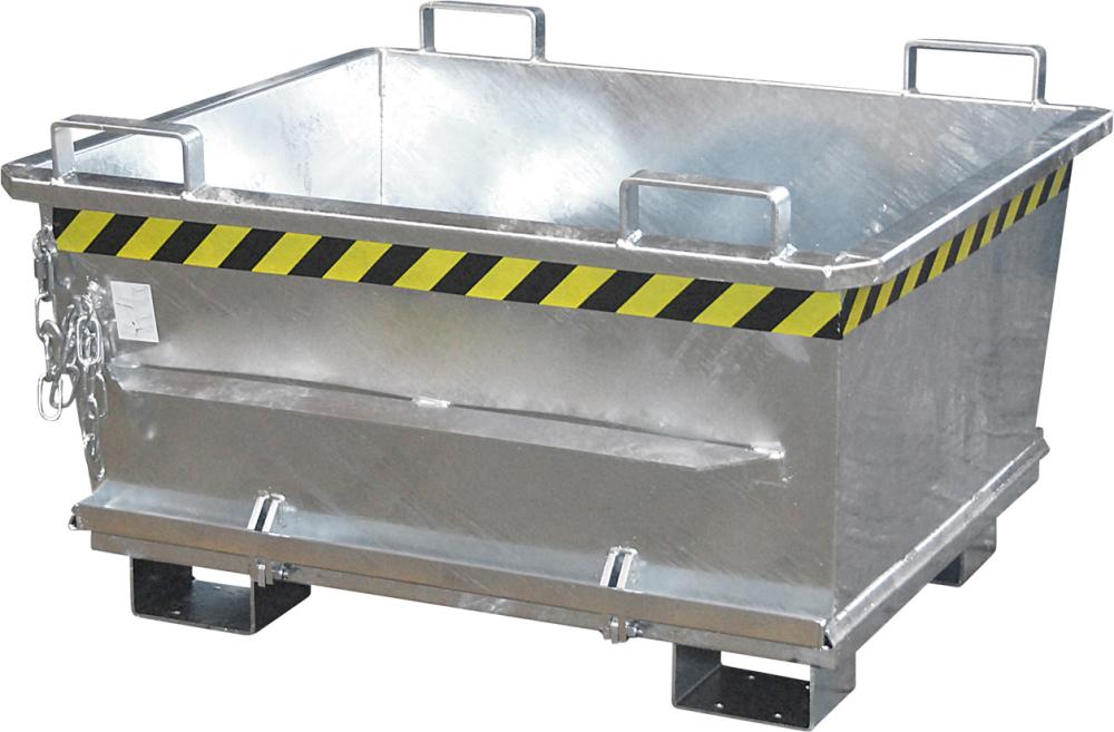 Produktbild von Bauer Klappbodenbehälter 500 l B 1200xT1040xT715 mm verzinkt Tragkraft 1000kg Typ BKB 500 vzk. 4052462006805