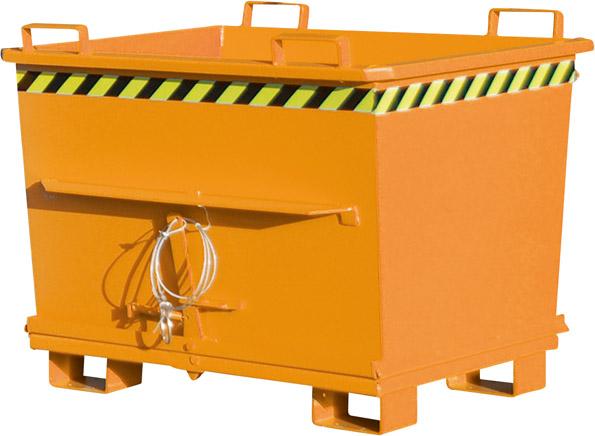 Produktbild von Bauer Klappbodenbehälter 700 l B 1200xT1040xT970 mm RAL 2000 Tragkraft 1500kg Ty BKB 700 lack. 4052462006829