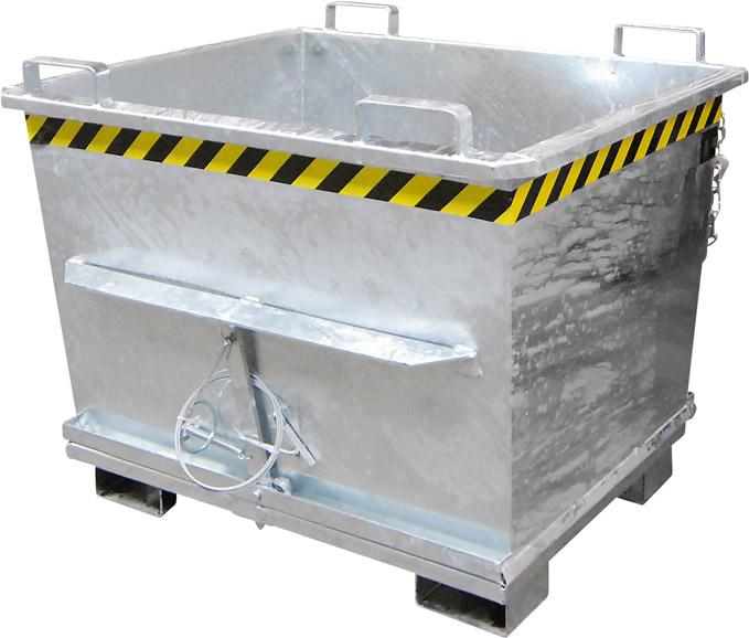 Produktbild von Bauer Klappbodenbehälter 700 l B 1200xT1040xT970 mm verzinkt Tragkraft 1500kg Typ BKB 700 vzk. 4052462006881
