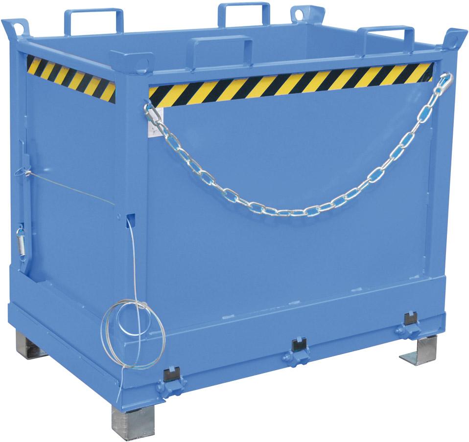 Produktbild von Bauer Klappbodenbehälter 750 l B1245xT840xH1145 mm RAL 5012 Tragkraft 1000kg Typ FB 750 l blau 4052462007154