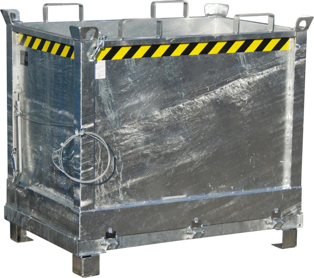 Produktbild von Bauer Klappbodenbehälter 750 l B1245xT840xH1145 mm verzinkt Tragkraft 1000kg Typ F FB 750 vzk. 4052462007192