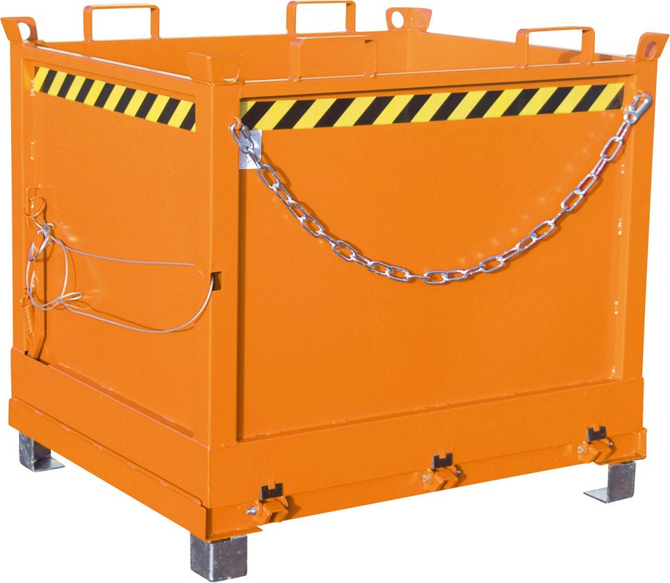 Produktbild von Bauer Klappbodenbehälter 1000l B1245xT1040xH1145 mm RAL 2000 Tragkraft 1250kg Ty FB 1000 lack. 4052462007215