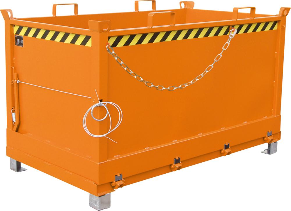 Produktbild von Bauer Klappbodenbehälter 1500l B1845xT1040xH1145 mm RAL 2000 Tragkraft 1500kg Ty FB 1500 lack. 4052462007291