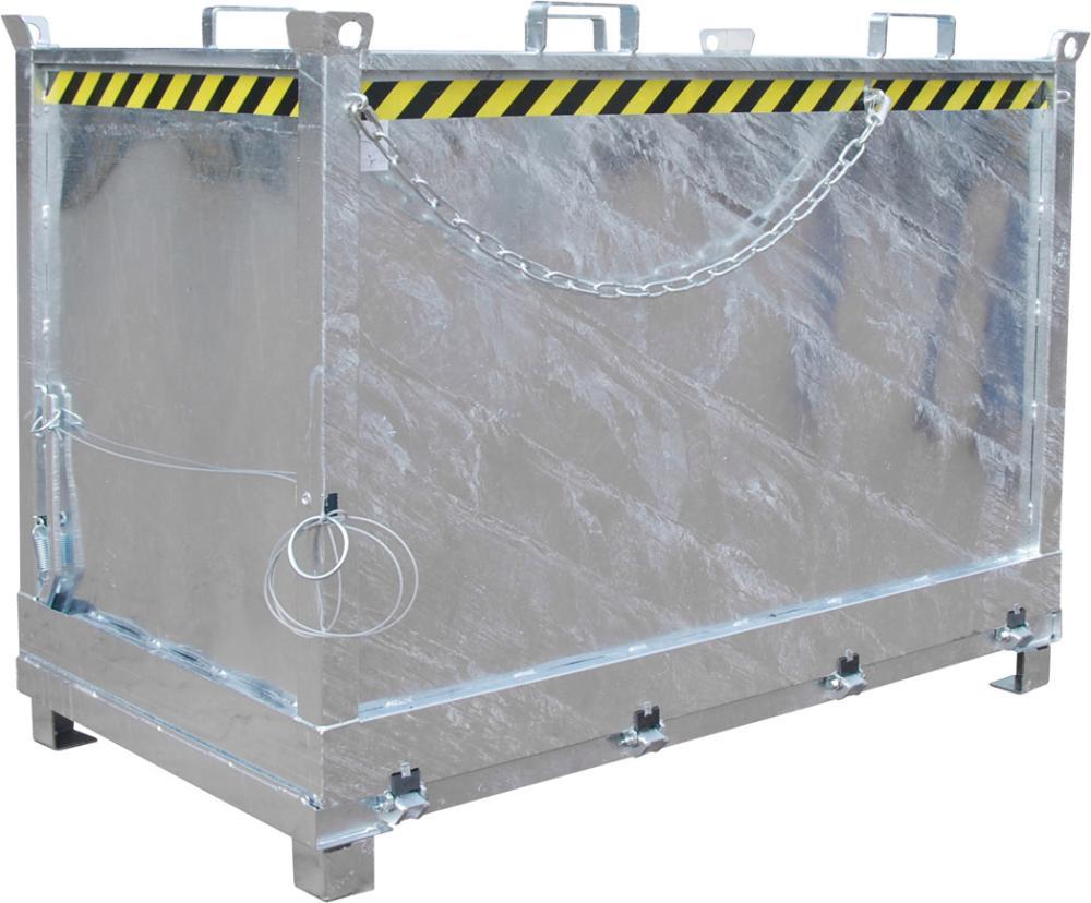 Produktbild von Bauer Klappbodenbehälter 1500l B1845xT1040xH1145 mm verzinkt Tragkraft 1500kg Typ FB 1500 vzk. 4052462007352