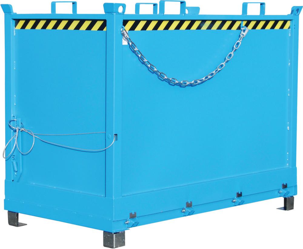Produktbild von Bauer Klappbodenbehälter 2000l B1845xT1040xH1445 mm RAL 5012 Tragkraft 1500kg T FB 2000 l blau 4052462007390