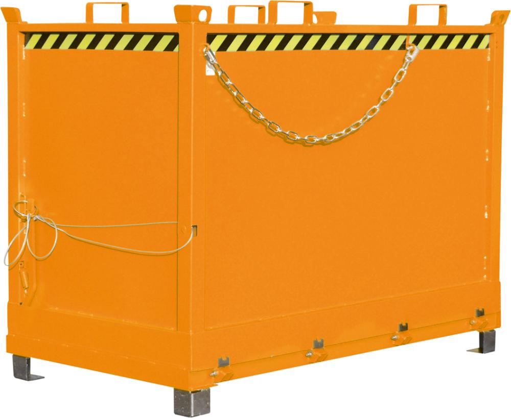 Produktbild von Bauer Klappbodenbehälter 2000l B1845xT1040xH1445 mm RAL 2000 Tragkraft 1500kg Ty FB 2000 lack. 4052462007376