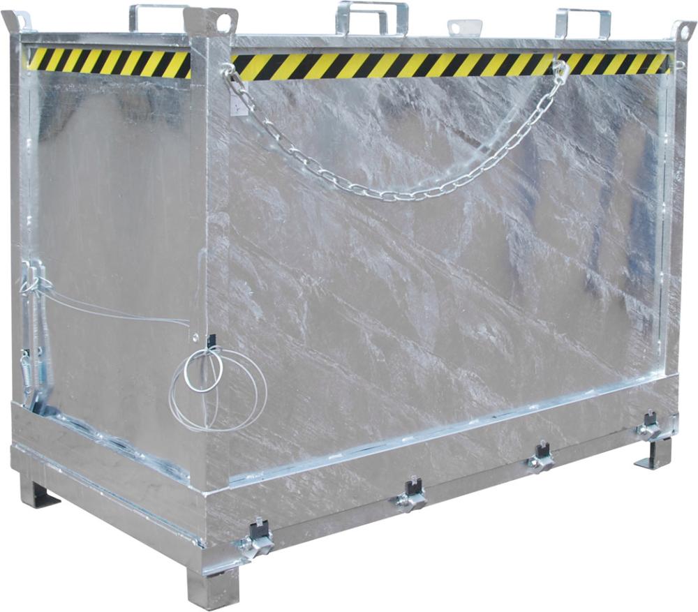 Produktbild von Bauer Klappbodenbehälter 2000l B1845xT1040xH1445 mm verzinkt Tragkraft 1500kg Typ FB 2000 vzk. 4052462007437