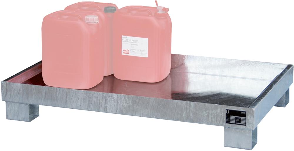 Produktbild von Bauer Auffangwanne ohne GR 1300x800x205 verzinkt AW 60-3 4052462022287