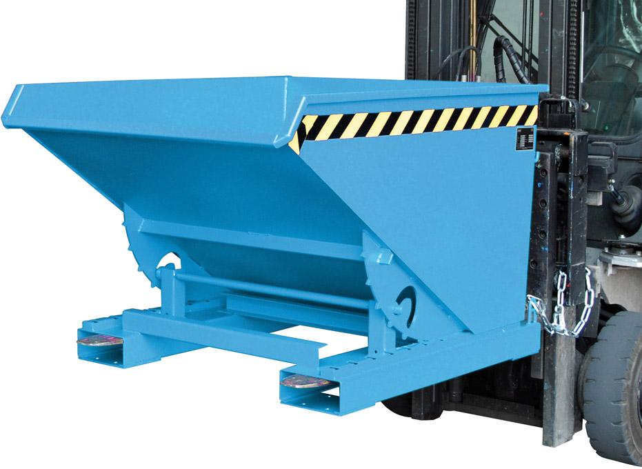 Produktbild von Bauer Kippbehälter EXPO 600 l B1070xT1260xH835 mm RAL 5012 Tragkraft 1000k EXPO 600 lack. Blau 4052462026940