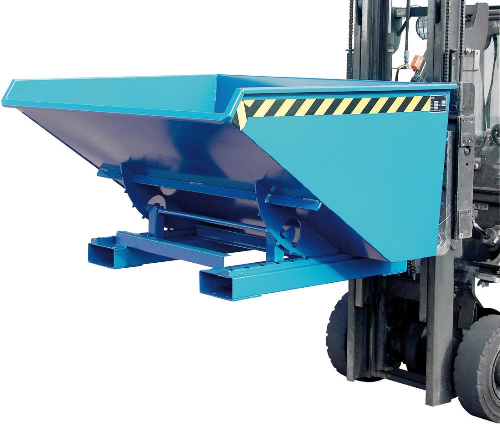 Produktbild von Bauer Kippbehälter EXPO 900 l B1570xT1260xH835 mm RAL 5012 Tragkraft 1000k EXPO 900 lack. Blau 4052462027022