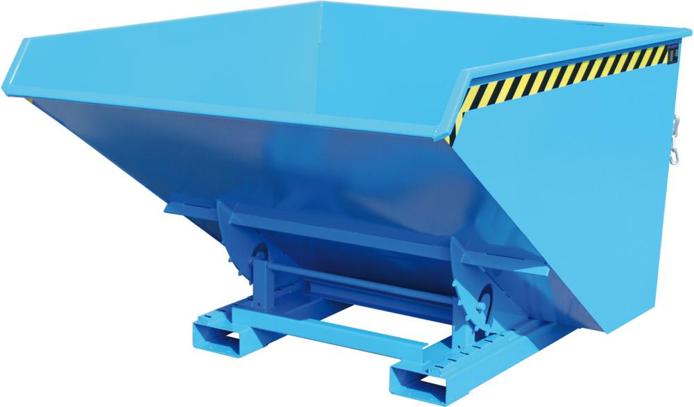 Produktbild von Bauer Kippbehälter EXPO 1700 l B1570xT1720xH1095 mm RAL 5012 Tragkraft 15 EXPO 1700 lack. Blau 4052462027206