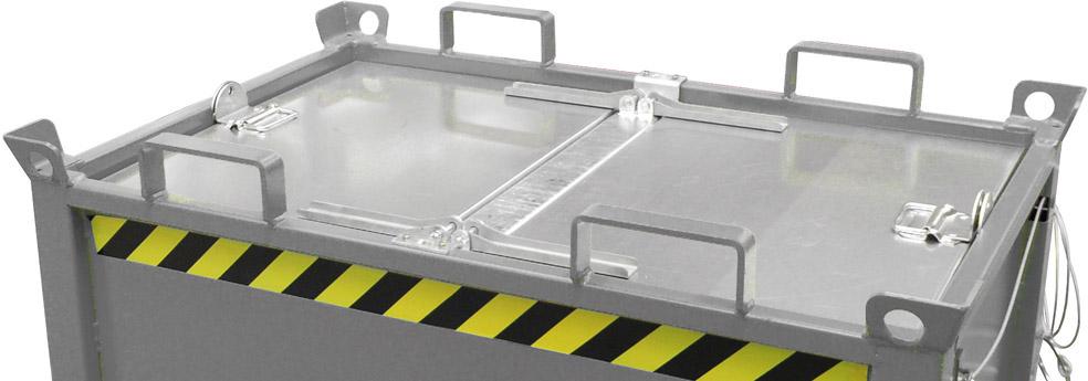 Produktbild von Bauer Deckel verzinkt 2-teilig für Klappbodenbehälter FB1500 l Deckel FB 1500 vzk. 4053569157858