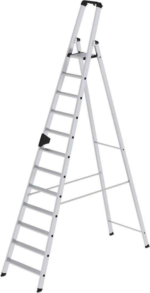 Produktbild von Günzburger Alu-Stehleiter 12 Stufen Gesamthöhe 2,78 m Arbeitshöhe bis 4,80 m 40112 4031405401129