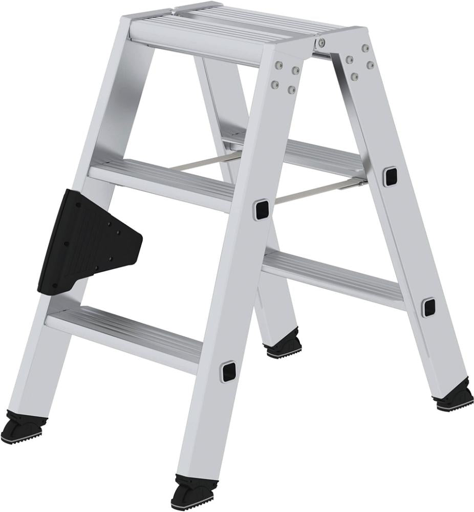 Produktbild von Günzburger Alu-Stehleiter 2x3 Stufen Gesamthöhe 0,67 m Arbeitshöhe bis 2,20 m 40206 4031405402065