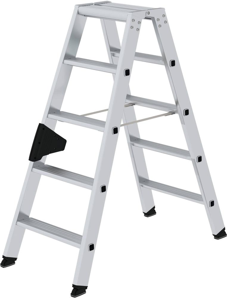Produktbild von Günzburger Alu-Stehleiter 2x5 Stufen Gesamthöhe 1,14 m Arbeitshöhe bis 2,65 m 40210 4031405402102