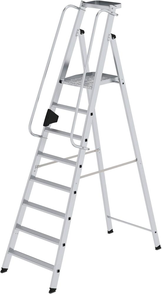 Produktbild von Günzburger Alu-Stehleiter 8 Stufen Gesamthöhe 2,59 m Arbeitshöhe bis 3,90 m 50088 4031405500884