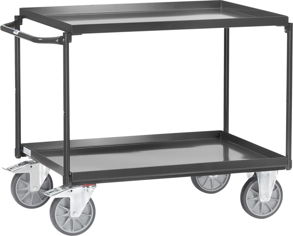 Produktbild von fetra Tischwagen4820 400kg grau 2 Wannen 850x500mm 4820/7016 4017976748207