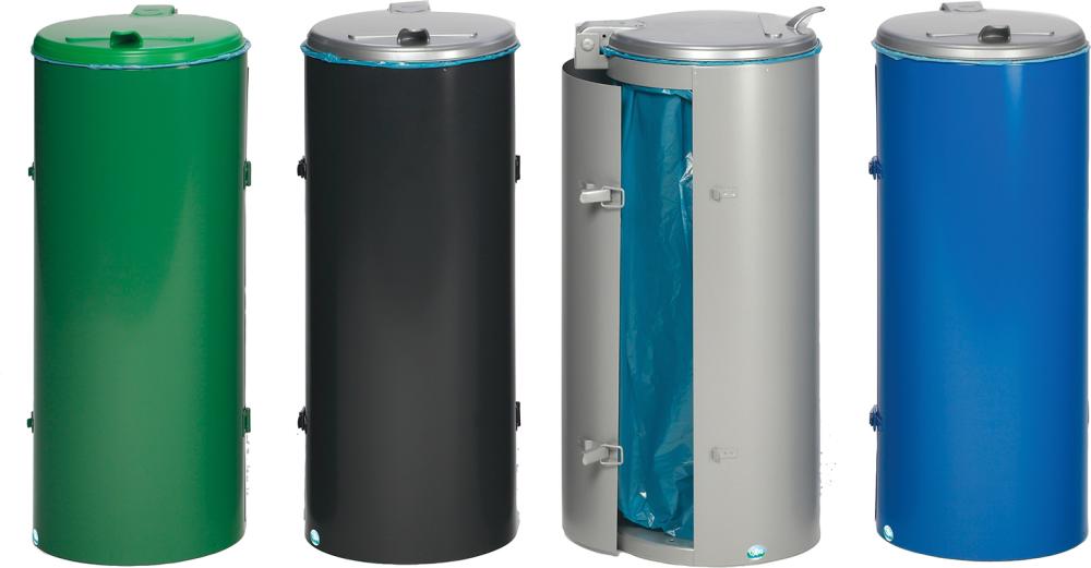 Produktbild von VAR Abfallsammler mit Tür 120 l grün H 900 mm 1002 4030695010028