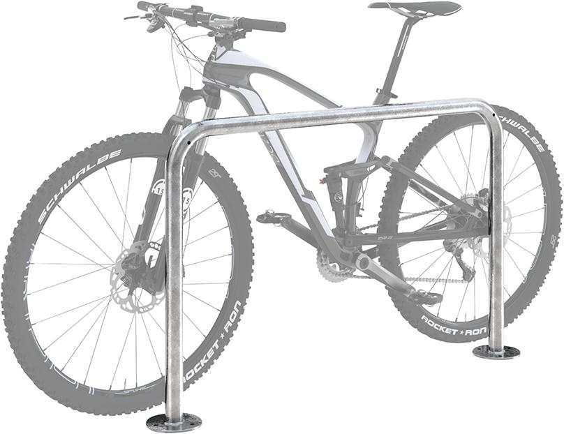 Produktbild von WSM Fahrrad-Anlehnbügel Edelstahl L 1000 mm zum Aufdübeln 105900102 4250366528298