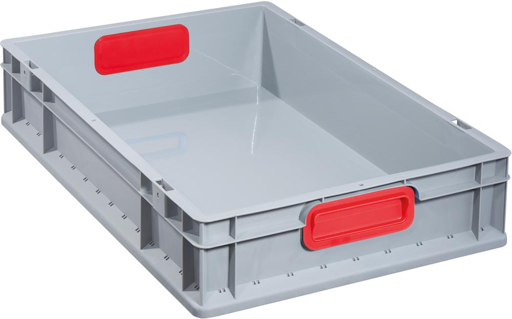 Produktbild von Allit EuroBox 612,600x400x120mm Griffe geschlossen grau/rot 4367069760 4005187567403