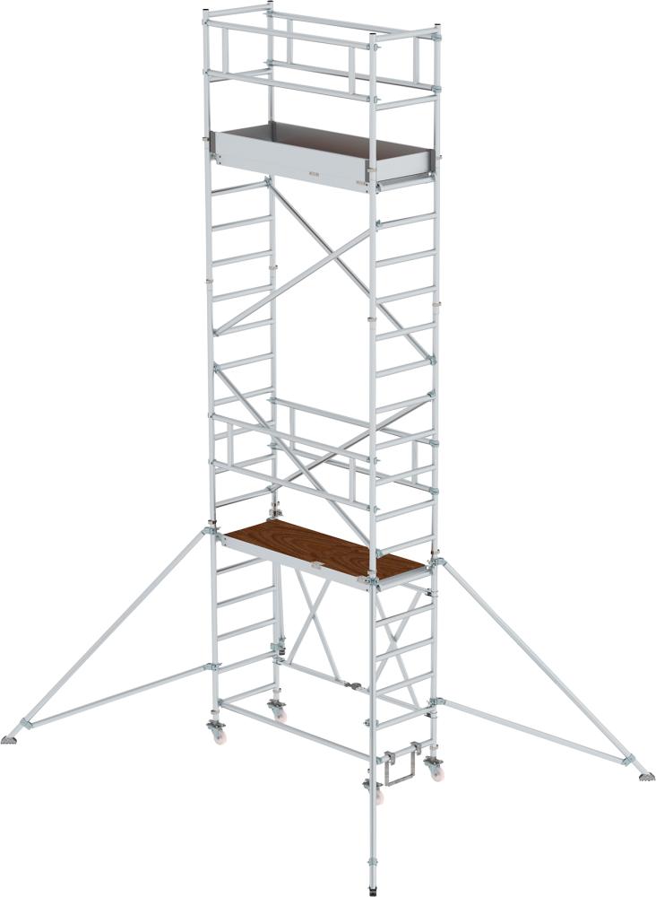 Produktbild von Günzburger Alu-Klappgerüst Plattform B1800xT750 mm Plattformhöhe 4,80 m Arbeitshöhe bis 115159 4031405151482