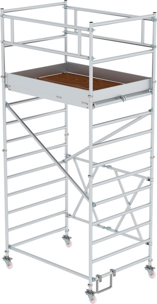 Produktbild von Günzburger Alu-Klappgerüst Plattform B1800xT1350 mm Plattformhöhe 3,00 m Arbeitshöhe bi 115228 4031405152281