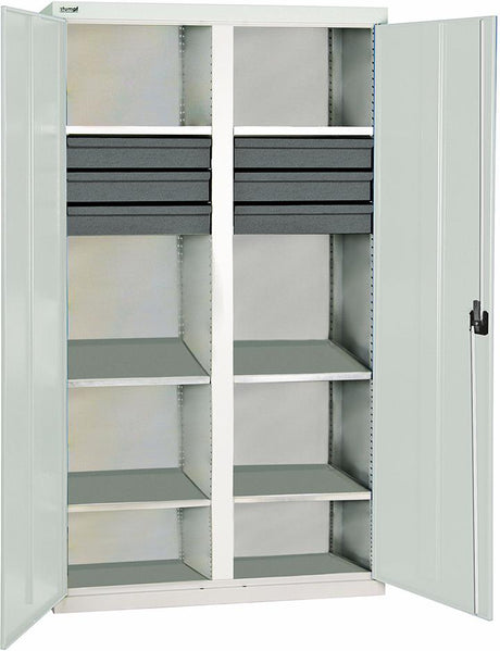 Produktbild von Stumpf Werkzeugschrank B1000xT500xH1800 mm RAL 7035 6 Schubladen 6 Wannen 3004207 4031068076542