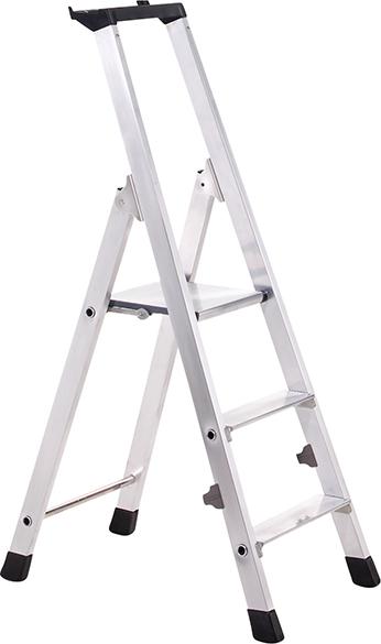 Produktbild von ZARGES Stufenleiter Nova S 3 Stufen Plattformhöhe 0,61 m Arbeitshöhe 2,60 m 42453 4003866424535