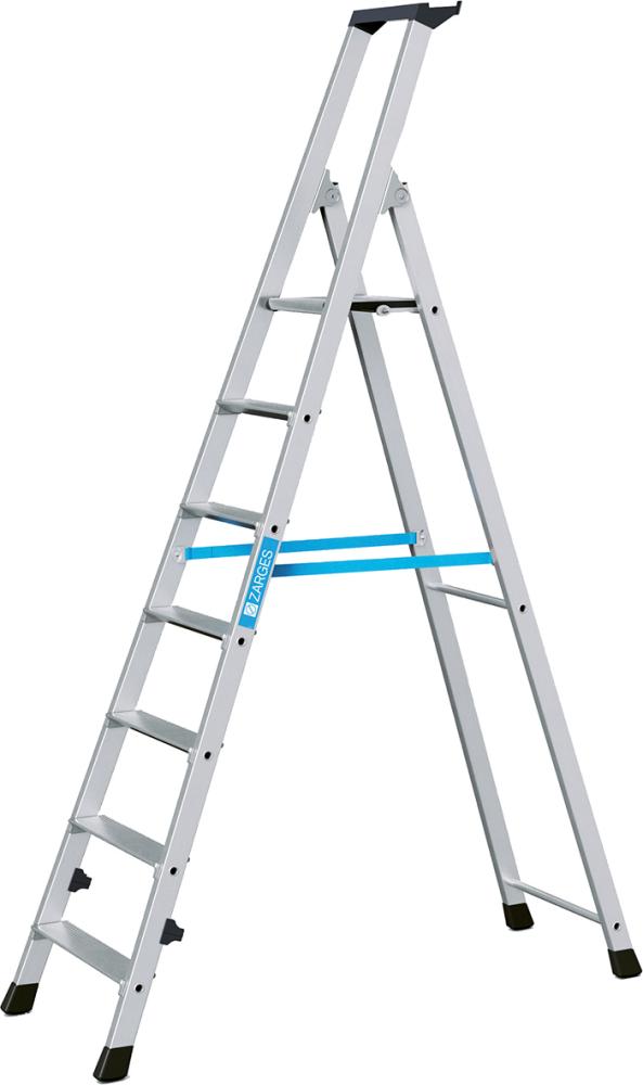 Produktbild von ZARGES Stufenleiter Nova S 7 Stufen Plattformhöhe 1,48 m Arbeitshöhe 3,50 m 42457 4003866424573
