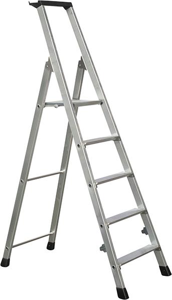Produktbild von ZARGES Stufenleiter Nova S 5 Stufen Plattformhöhe 1,05 m Arbeitshöhe 3,05 m 42455 4003866424559
