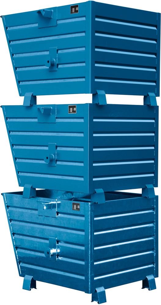 Produktbild von Bauer Stapelkipper BSK 550 l B800xT1000xH900 mm RAL 5012 Tragkraft 1000 BSK 55, lack. RAL 5012 4052462007857