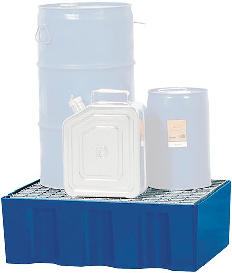 Produktbild von asecos Auffangwanne Kunststoff 60 L mit verzinkt Gitterrost 18448 4250101102233