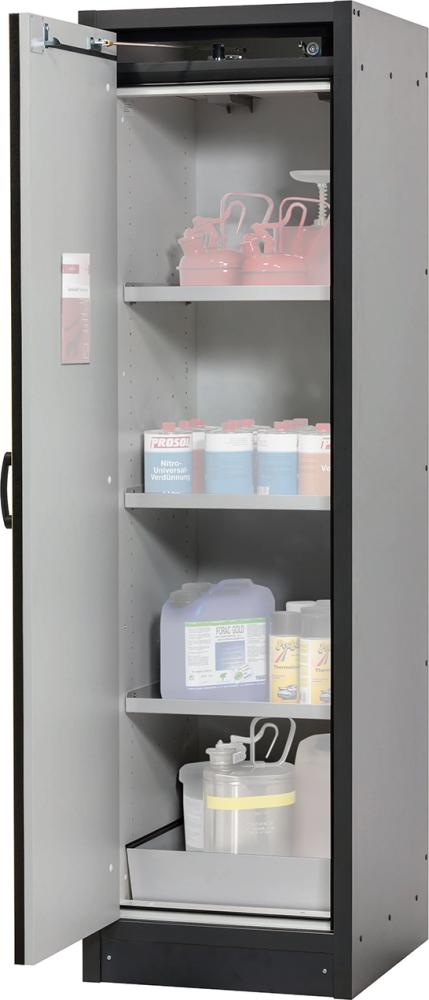 Produktbild von asecos Schrank Q-Classic-30 564x1947 1 Tür 3 Fachböden grau 3100206130076 4054923058842