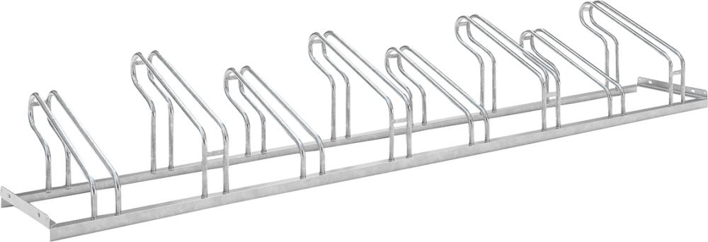 Produktbild von WSM Fahrrad-Bügelparker einseitig verzinkt L 2800 mm 8 Plätze 105700005 4250366513409