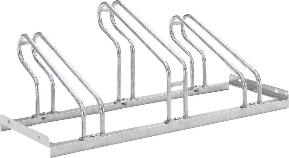 Produktbild von WSM Fahrradparker Hoch/Tief einseitig verzinkt L 1050 mm 3 Plätze 105700012 4250366513478