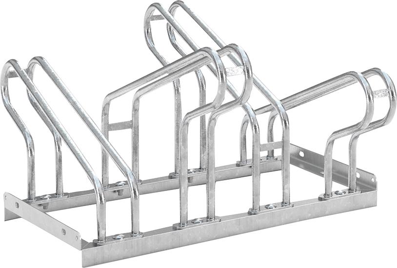 Produktbild von WSM Fahrradparker Hoch/Tief zweiseitig verzinkt L 700 mm 4 Plätze 105700026 4250366513607