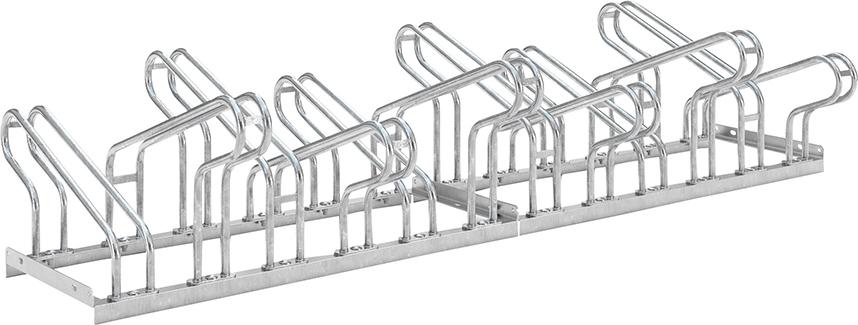 Produktbild von WSM Fahrradparker Hoch/Tief zweiseitig verzinkt L 2100 mm 12 Plätze 105700029 4250366513638