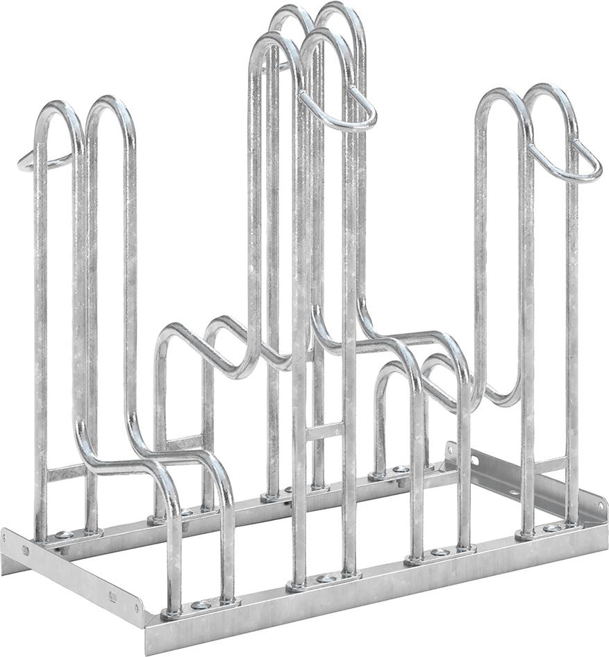 Produktbild von WSM Fahrrad-Standparker zweiseitig verzinkt L 700 mm 4 Plätze 105800017 4250366514857